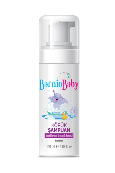 Barnio Yenidoğan Şampuan Bebek Köpük Şampuan Baby Shampoo 150 ML ürün görseli 1