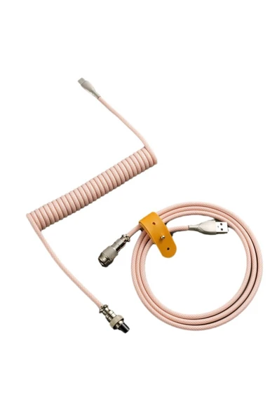 silabor Coiled Kablo, Sarmal Kablo, Mekanik Klavye Kablosu, Type C Usb Kablo Oyuncu Klavyesi Kablosu ürün görseli 1