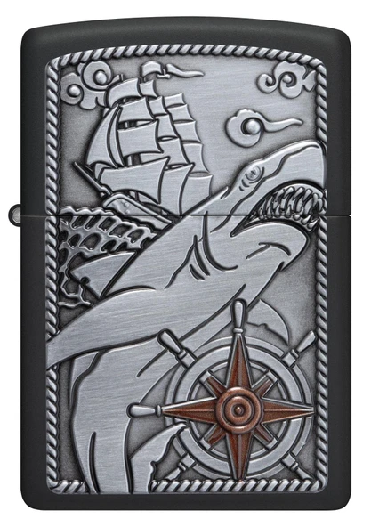 Zippo Shark Shıp Emblem 48120 (8-1) Çakmak ürün görseli 1