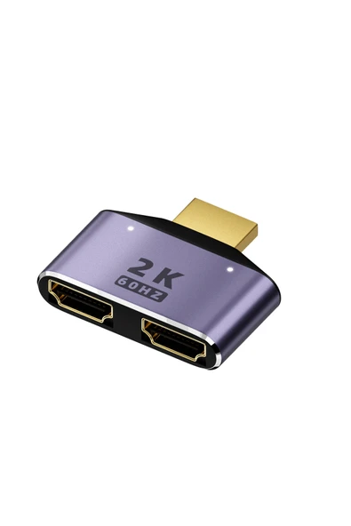silabor HDTV 1'i 2 Arada Adaptör 2k Yüksek Çözünürlük Tak ve Çalıştır Bağlantı Noktası Göstergesi ile ürün görseli 1