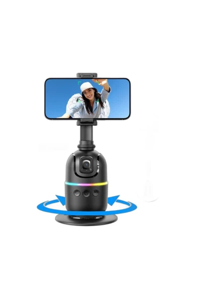 silabor Selfie Gimbal 360° Otomatik Dönme Tripod AI İzleme Çekim Quadrapod Cep Telefon Sabitleyici ürün görseli 1