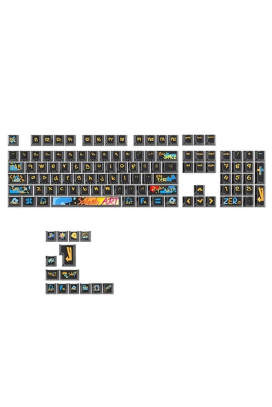 silabor 130 Keys Pudding Keycaps Klavye Tuş İki Renki Kalıplama Keycaps 15 ürün görseli 1