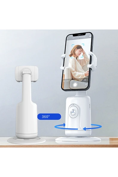 silabor Selfie Gimbal Telefon Tutucu Akıllı AI Yüz Tanıma 360° Cep Telefonu Sabitleyici Canlı Fotoğraf ürün görseli 1