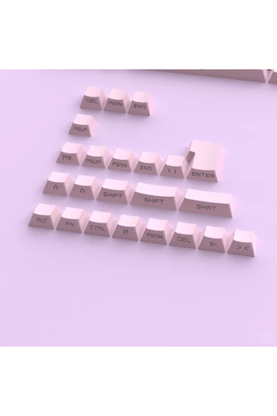 silabor 131 Tuş Keycaps ABS Tuş Takımı Yan Tuş Harf Mekanik Klavye Keycaps ürün görseli 1