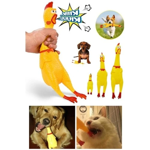 Ses Çıkaran Tavuk Kedi Köpek Oyuncağı ürün görseli 1