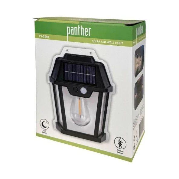 PANTHER PT-2991 SOLAR LED DUVAR LAMBASI - Resim 2