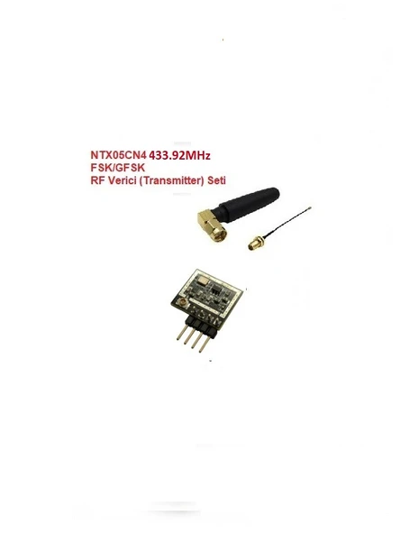 433.92MHz FSK/GFSK RF Verici Seti (NTX05CN4-SET) ürün görseli 1
