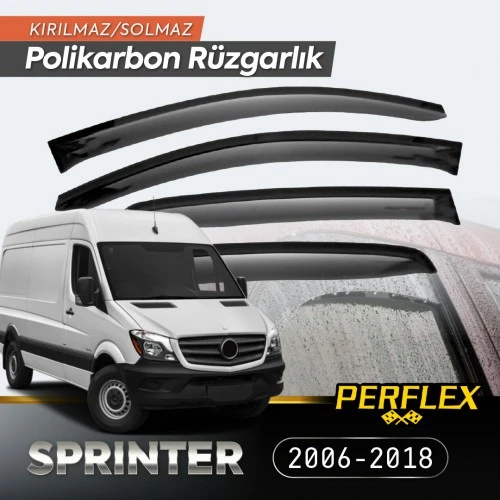 Mercedes Sprinter 2006-2018 Cam Rüzgarlığı V2 Mugen ürün görseli 1