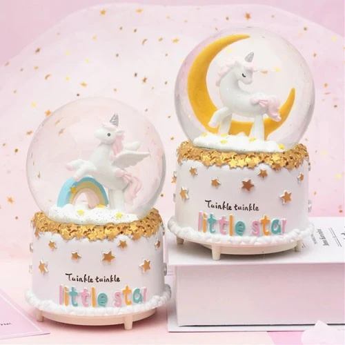 Unicorn Kar Küresi Orta Boy ürün görseli 1