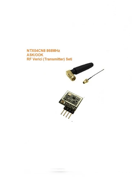 868MHz ASK/OOK RF Verici Seti (NTX04CN8-SET) ürün görseli 1