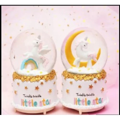 Unicorn Kar Küresi Orta Boy ürün görseli 1
