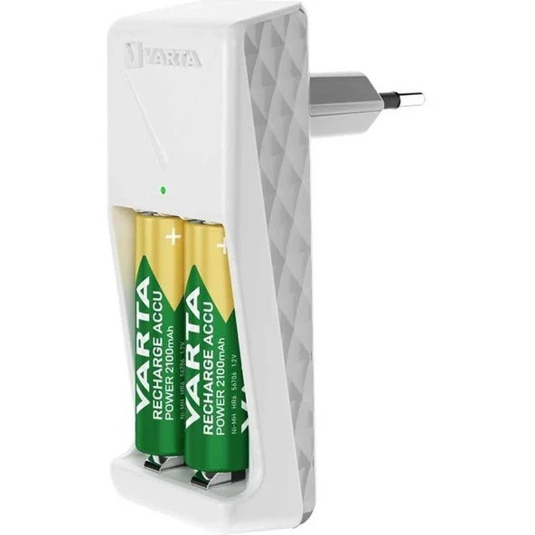 Varta 57656 Mini Şarj Cihazı AA 2x2100mah ürün görseli 1