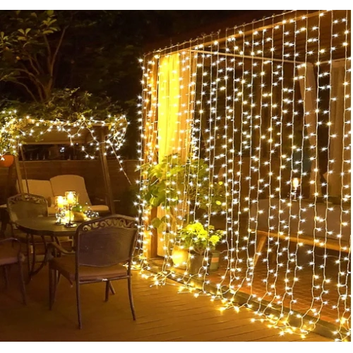 Perde Led  Sarı Işık 3 x 3 ürün görseli 1