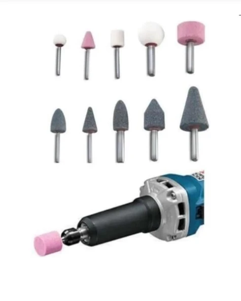 Premium 10 Parça Hobi Gravür Taşlama Ucu Mini Metal Ahşap Oyma Seti Parlatma Zımparalama Fırçalama ürün görseli 1