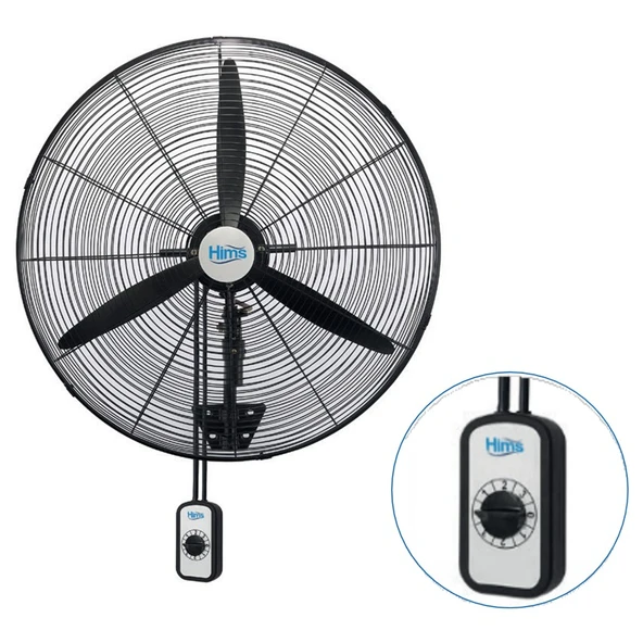 HİMS-HEF-DA650-65CM Sanayi Tipi Duvar Tipi Kablolu Anahtarli Vantilatör 190 Watt Gnzrz ürün görseli 1