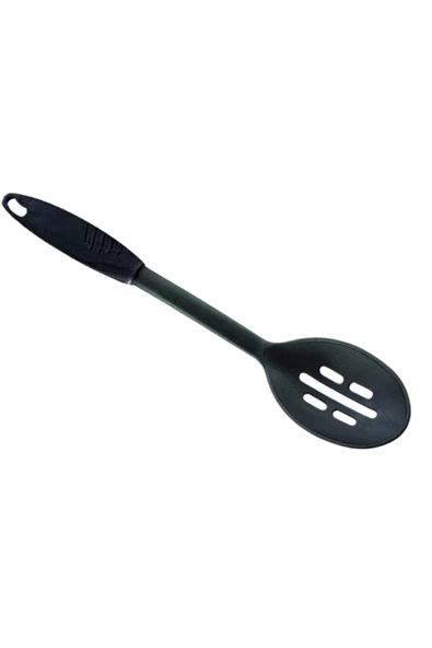 Qlüx İdeas Tepal Yapışmaz Delikli Servis Kaşığı Siyah 34cm ürün görseli 1