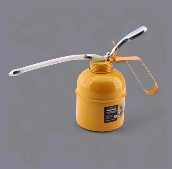 Madeni Yağdanlık 500 ml Araba Makine Atölye Yağdanlığı Spiralli Metal Gövdeli Uçlu Yağ Pompası ürün görseli 1