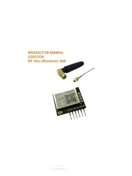 868MHz ASK/OOK RF Alıcı Seti (NRX04CFS8-SET) ürün görseli 1