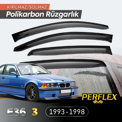 BMW E36 3 Serisi 1993-1998 Cam Rüzgarlığı V2 Mugen ürün görseli 1