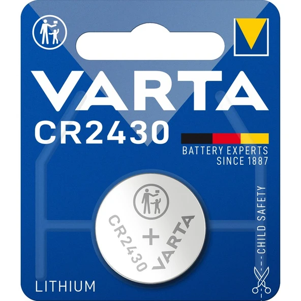 VARTA CR2430 Lityum Düğme Tekli Pil ürün görseli 1