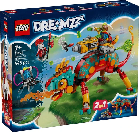 LEGO Dreamzzz 71492 Mateo's Fire Chameleon ürün görseli 1
