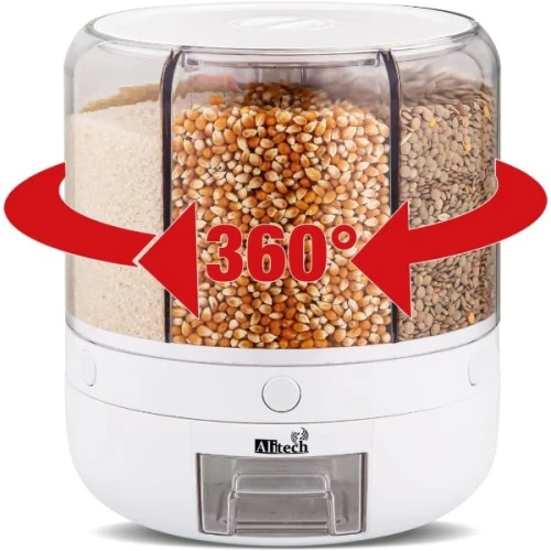 360° Dönebilir 10 Litre Gıda Organizeri ürün görseli 1