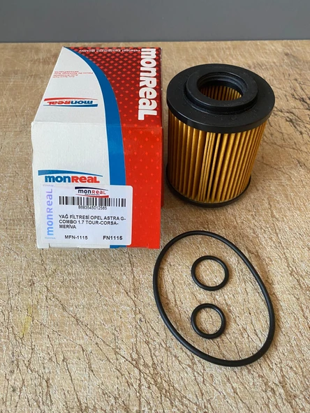 Monreal MFN-1115 Yağ Filtresi Y17DT Z17DTH CORSA C COMBO C ASTRA G ASTRA H Meriva A 93190777 ürün görseli 1