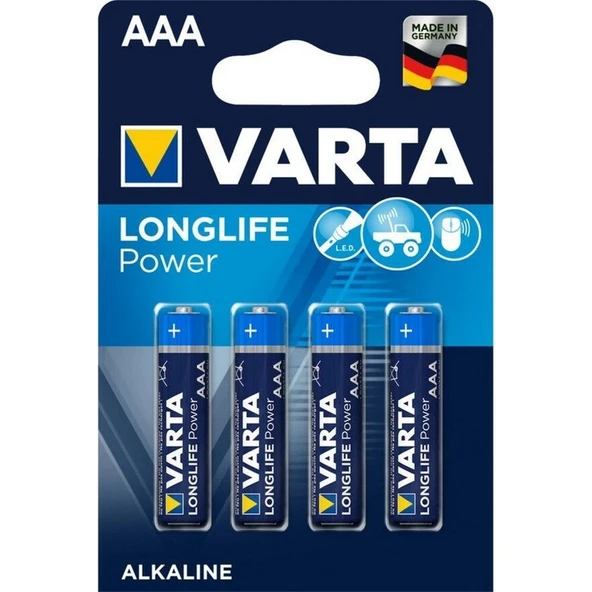 Varta Longlife Power İnce Pil 4'lü ürün görseli 1