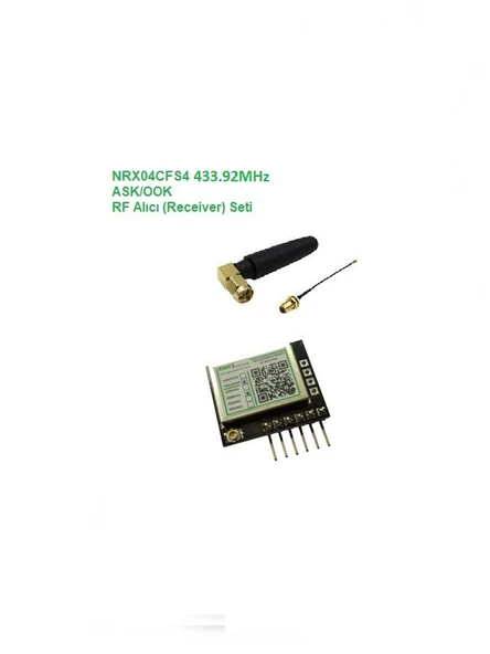 433.92MHz ASK/OOK RF Alıcı Seti (NRX04CFS4-SET) ürün görseli 1