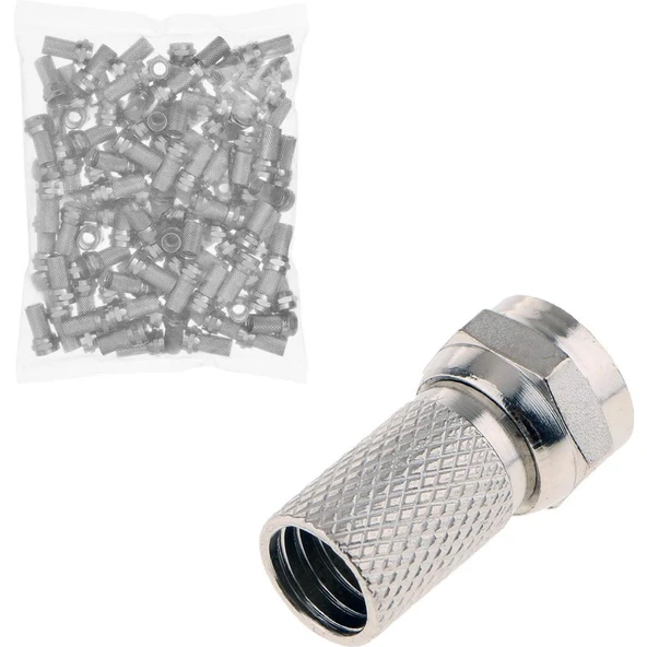 Iron Star F Konnektör Rg6 Geniş Standart (100 Adet) IRK-1086 ürün görseli 1
