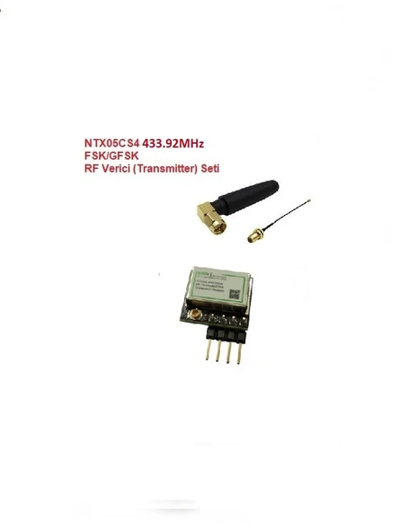 433.92MHz FSK/GFSK RF Verici Seti (NTX05CS4-SET) ürün görseli 1