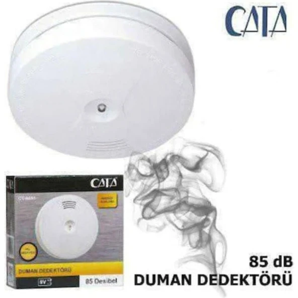 Cata CT-9451 Duman Dedektörü Kablosuz Duman Dedektörü Pilli ürün görseli 1