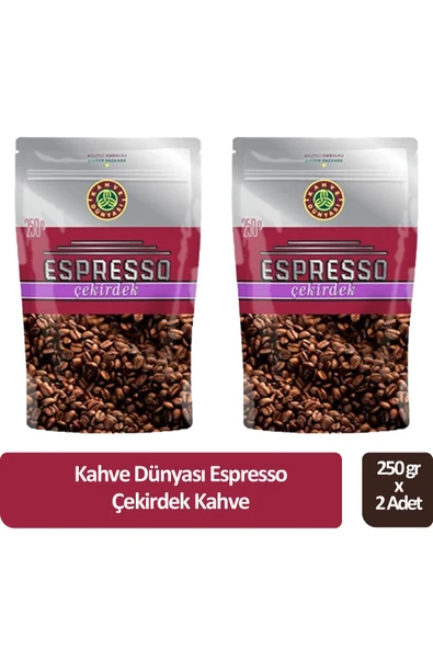 Espresso Çekirdek Kahve 250 gr x 2 Adet ürün görseli 1