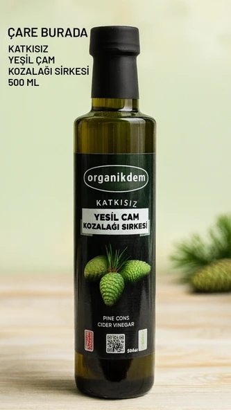 Katkısız Yeşil Kozalak Sirkesi 500 Ml ürün görseli 1