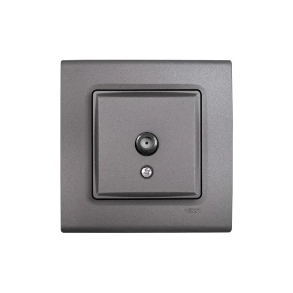 Viko Linnera Life Uydu Prizi F Konnektörlü 10 Db Mek+Kapak (Çerçeve Dahil) - Granit Grisi 90442097 ürün görseli 1