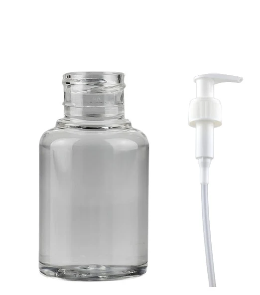 60ml şeffaf plastik şişe sıvı sabun pompalı,24 adet, sabun şişesi, pompalı şişe, duş jeli şişesi, kozmetik şişe ürün görseli 1