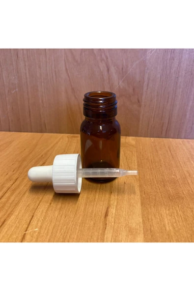 20 Ml Plastik Damlalıklı Amber Cam Şişe , 20Cc Kahverengi Cam Şişe Damlalıklı x 6 Adet ürün görseli 1