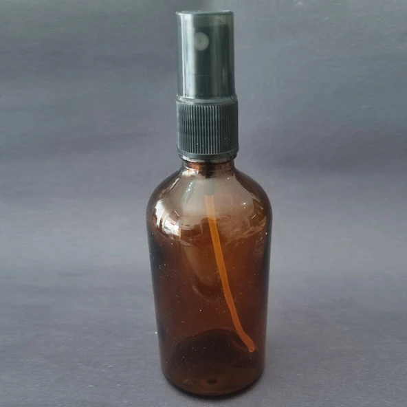 100ml kahverengi spreyli Şişe, 12 Adet, Ecza şişesi, Boş Cam şişe ürün görseli 1