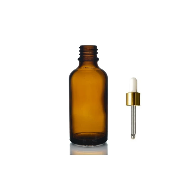 50ml kahverengi cam damlalıklı, 24 adet, Sarı Kapak Beyaz Emzik, Ecza şişesi, Damlalıklı şişe, propolis şişesi, damlatmalı şişe, saç serum şişesi, ecza şişesi ürün görseli 1