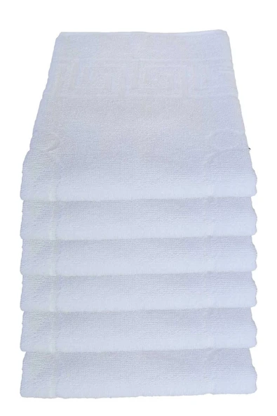 6 lı Ayak İzli Banyo Paspas Pamuklu Ayak Havlusu 50x70 Cm ürün görseli 1