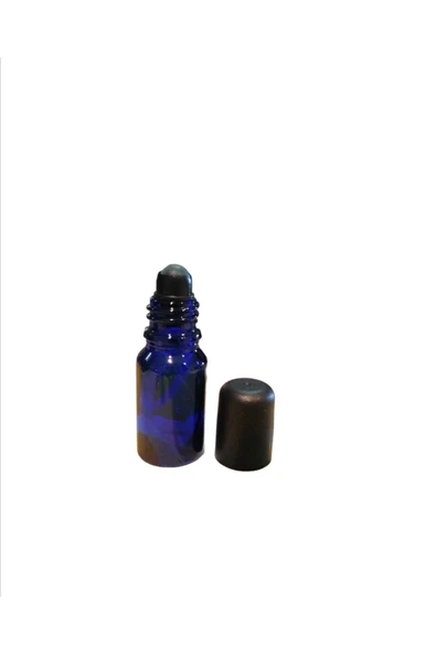 10ml mavi cam şişe roll-on şişe, 50 adet, bilye başlıklı şişe, cam şişe, roll-on şişesi ürün görseli 1