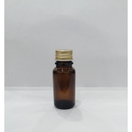 Kahverengi Cam Şişe, Metal Kapak, Amber Şişe 25 Adet 10 cc ürün görseli 1