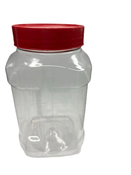 1000ml pet şeffaf gıda kavanozu, 12 adet, pet kavanoz, gıda kavanozu, baharat kavanozu, şeffaf kavanoz ürün görseli 1