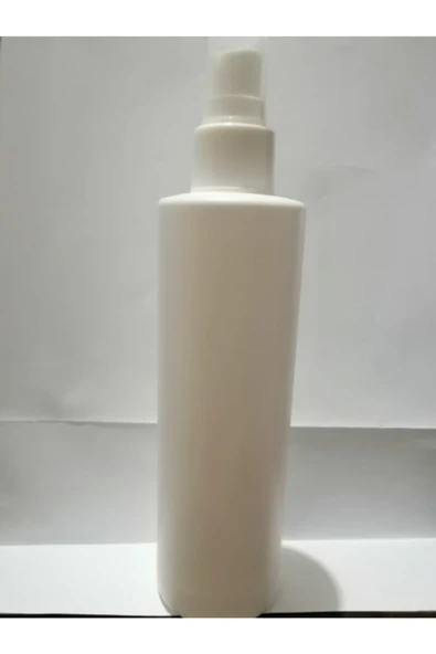 250ml Beyaz Mat Tombul Plastik Şişe+sprey Başlık,dezenfektan Şişesi,medikal Şişe,boş Şişe,50 Adet ürün görseli 1