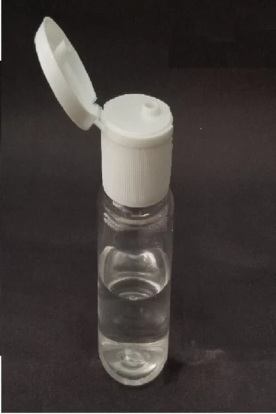250ml Şeffaf Plastik Şişe+fliptop Kapak,dezenfektan Şişesi,açmalı Kapak,boş Şişe,50 Adet ürün görseli 1