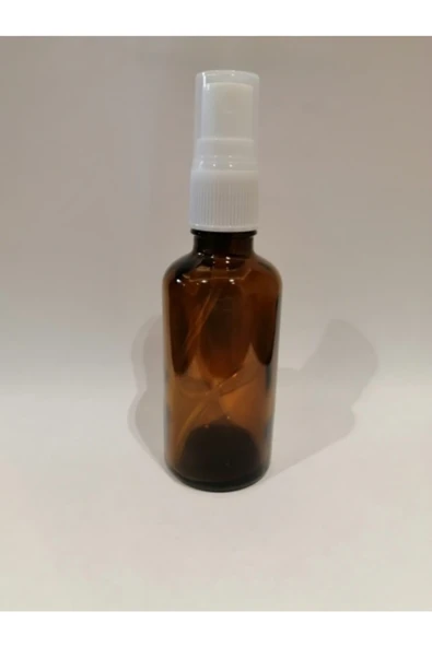 50cc Kahverengi Parmak Sprey Cam Şişe,amber Şişe, 100 Adet ürün görseli 1