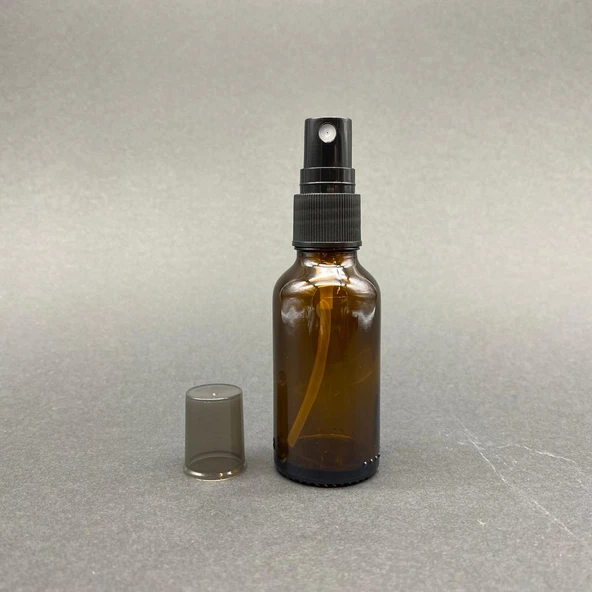 30ml kahverengi spreyli Şişe, 12 Adet, Ecza şişesi, Boş Cam şişe ürün görseli 1