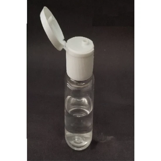 Ziylan 50ML Şeffaf Plastik Şişe+Fliptop Kapak,dezenfektan Şişesi,açmalı Kapak,boş Şişe,50 Adet ürün görseli 1