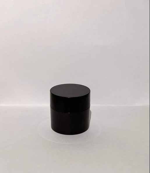 30ml Kahverengi Akrilik Krem Kutusu, Siyah Kapak, Kozmetik Kutu, Plastik Kutu, 50 Adet ürün görseli 1