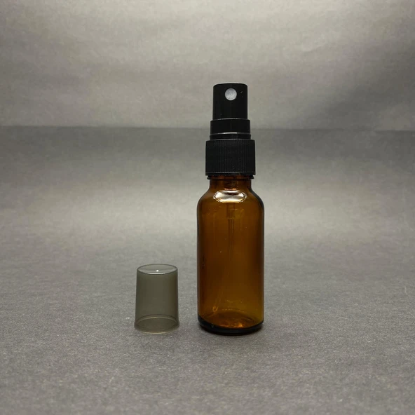 20ml kahverengi spreyli Şişe, 12 Adet, Ecza şişesi, Boş Cam şişe ürün görseli 1